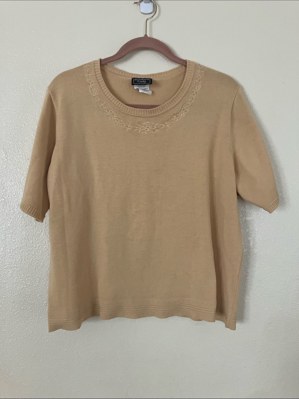 VTG Southern Lady Knit Sweater Top, XL